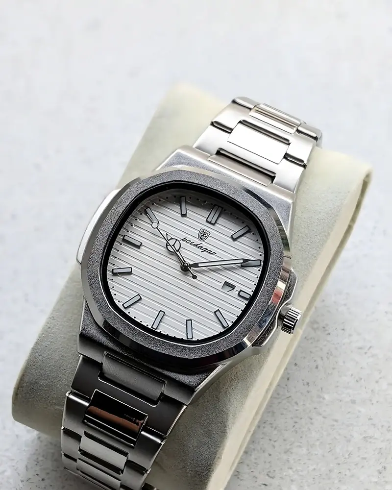Poedagar 613 | Silver White | Stainless Steel